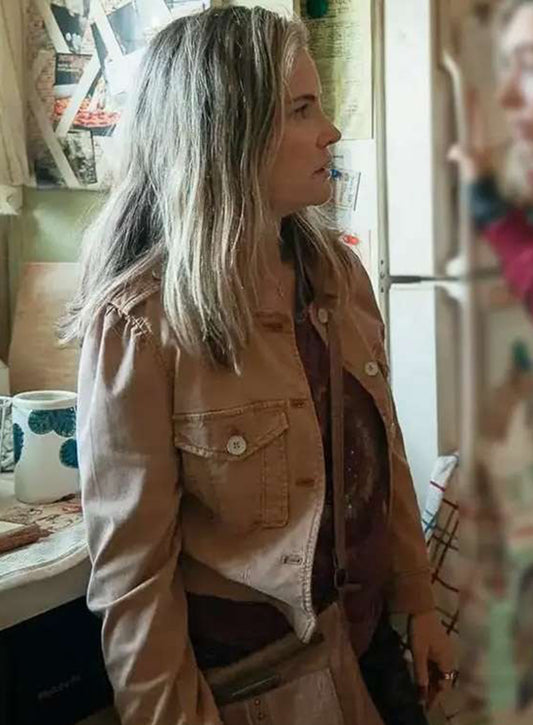 Jennifer Jason Leigh Night Always Comes Brown Jacket