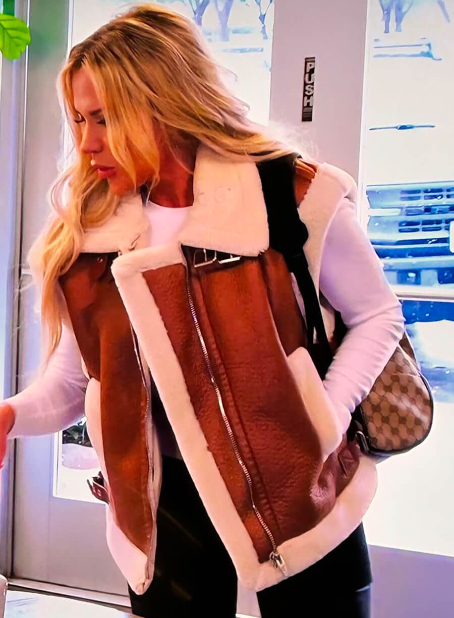 Jennifer Pedranti The Real Housewives of Orange County Sherpa Trim Vest