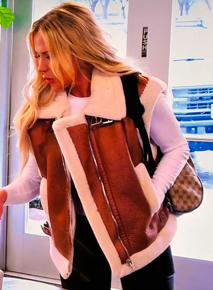 Jennifer Pedranti The Real Housewives of Orange County Sherpa Trim Vest