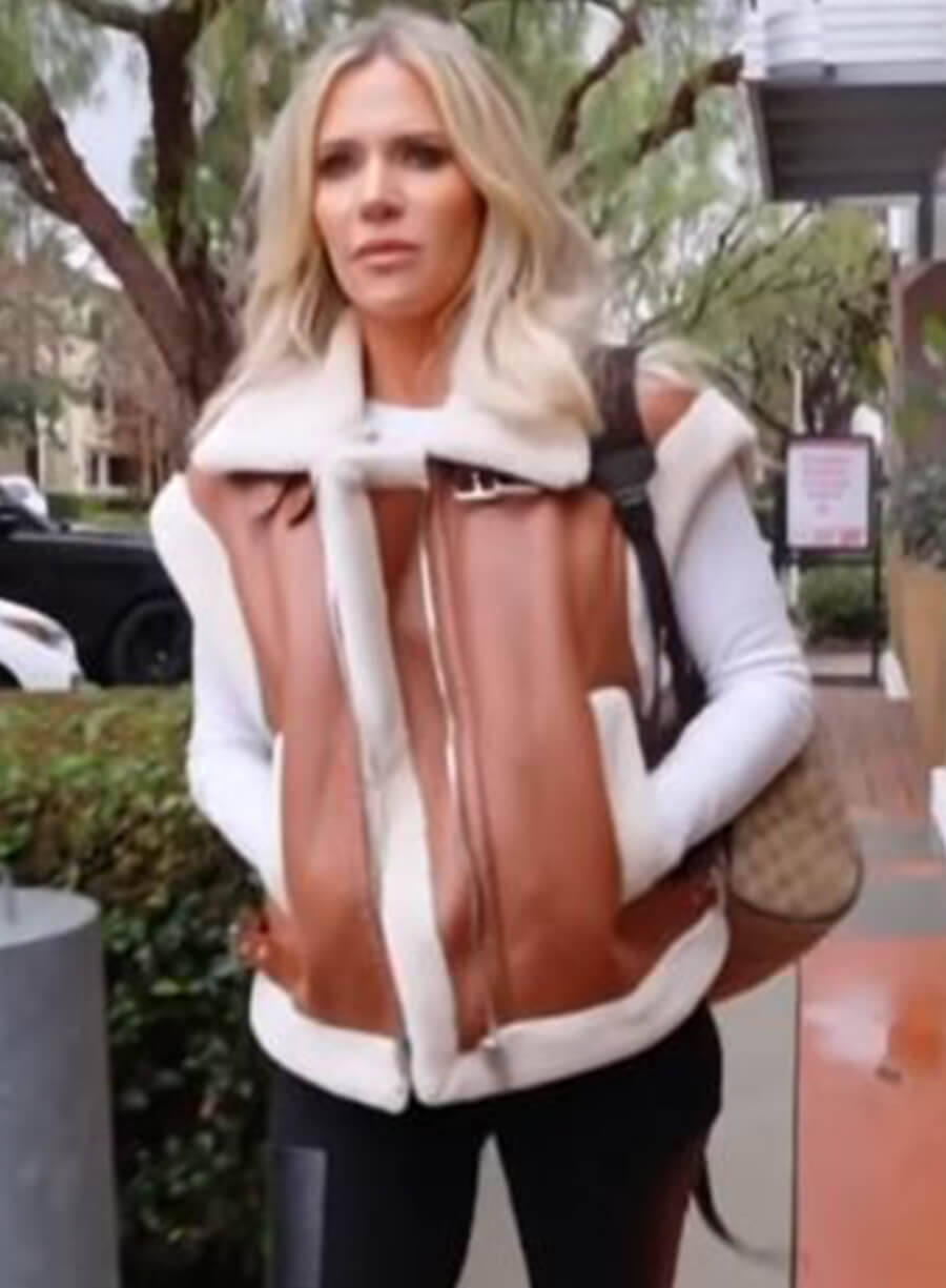 Jennifer Pedranti The Real Housewives of Orange County Sherpa Trim Vest