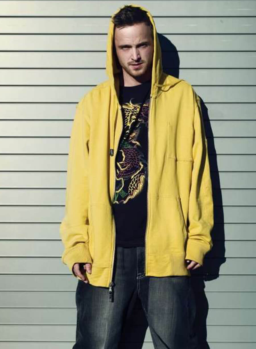 Jesse Pinkman Breaking Bad Costume Yellow Hoodie
