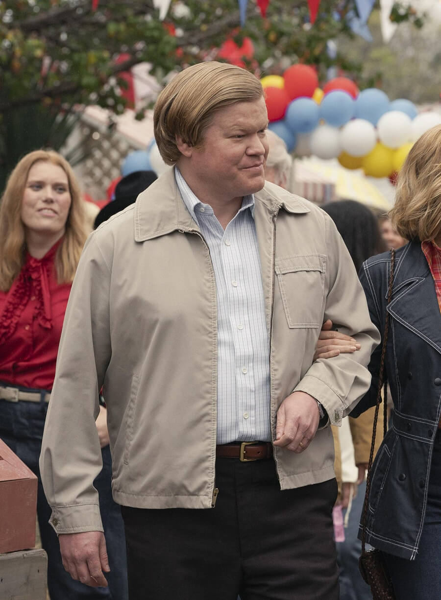 Jesse Plemons Love and Death Grey Jacket