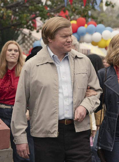 Jesse Plemons Love and Death Grey Jacket