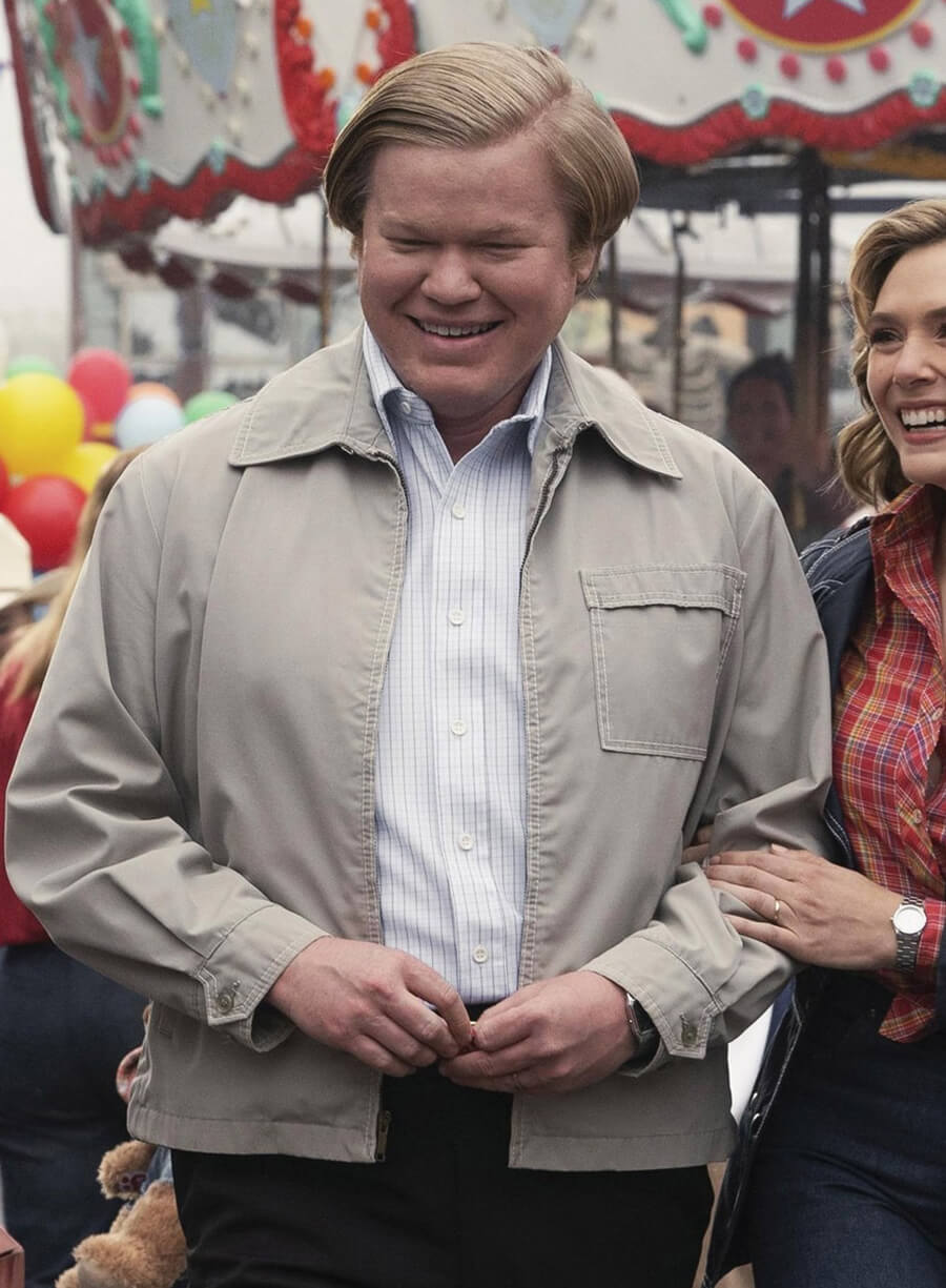 Jesse Plemons Love and Death Grey Jacket