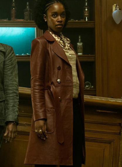 Jessica Allain  Lou The Continental From the World of John Wick Leather Coat