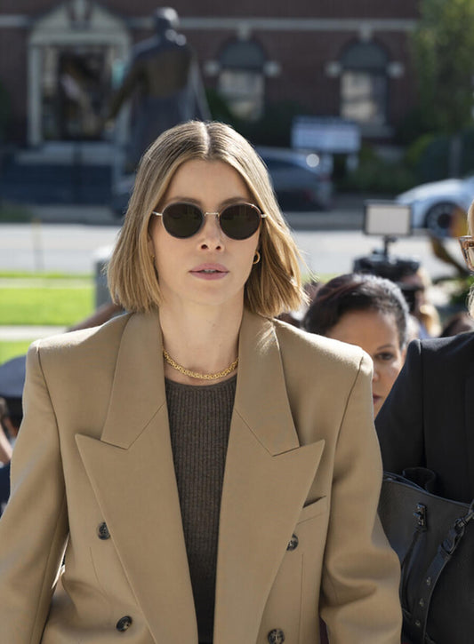 Jessica Biel The Better Sister Brown Trench Coat