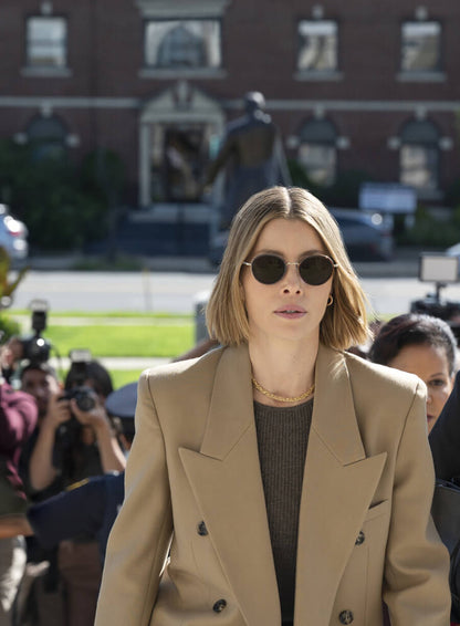 Jessica Biel The Better Sister Brown Trench Coat