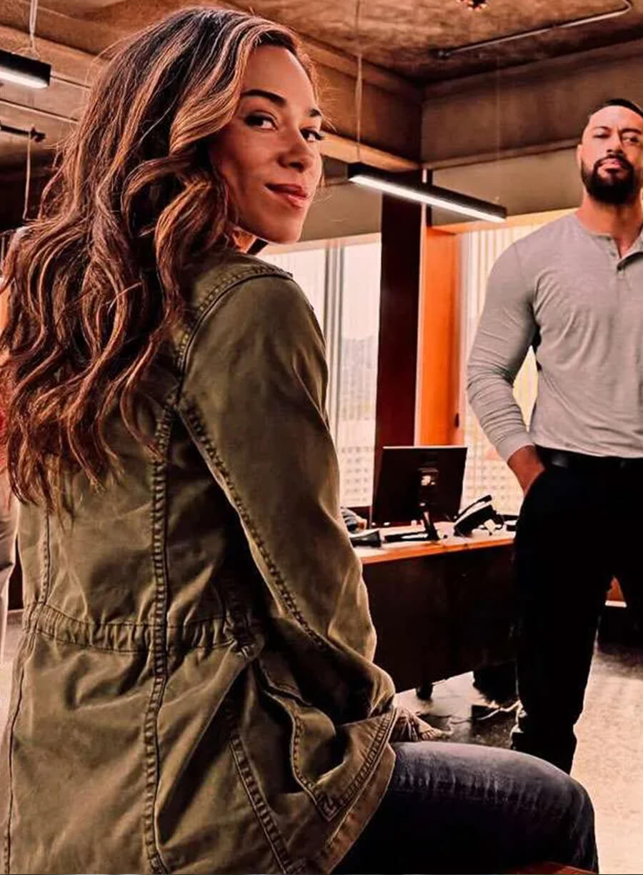 Jessica Camacho Countdown Green Cotton Jacket