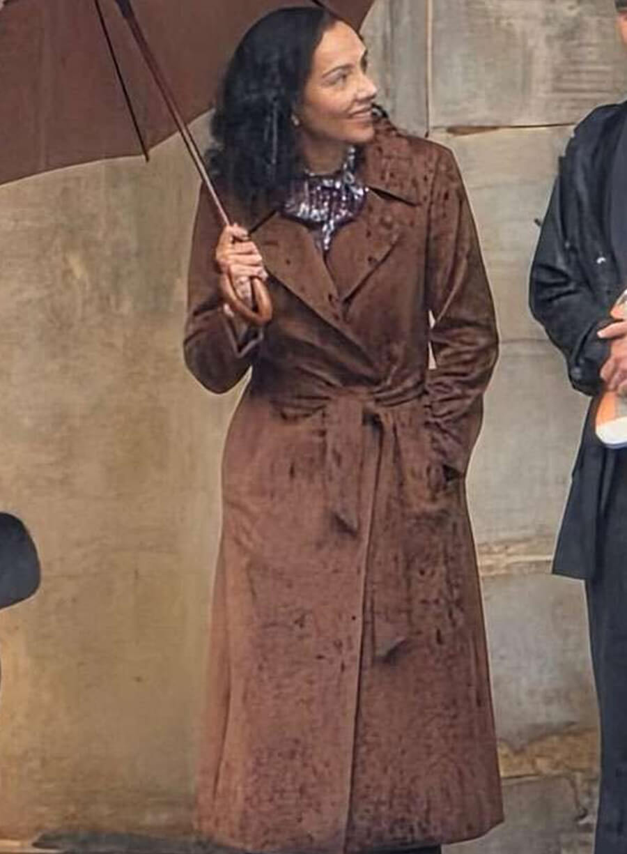 Jessica Grundle Clayface 2026 Brown Coat