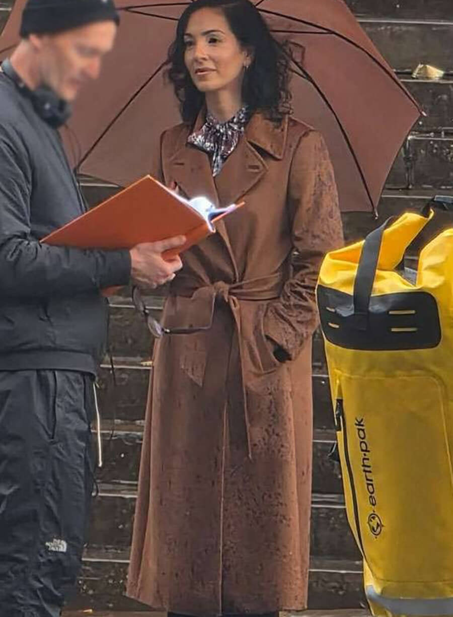 Jessica Grundle Clayface 2026 Brown Coat