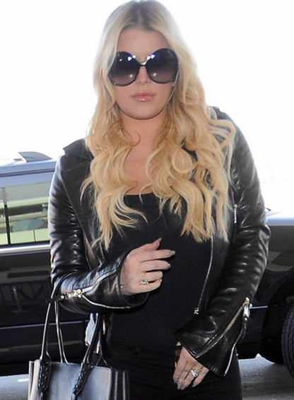 Jessica Simpson Black Leather Jacket