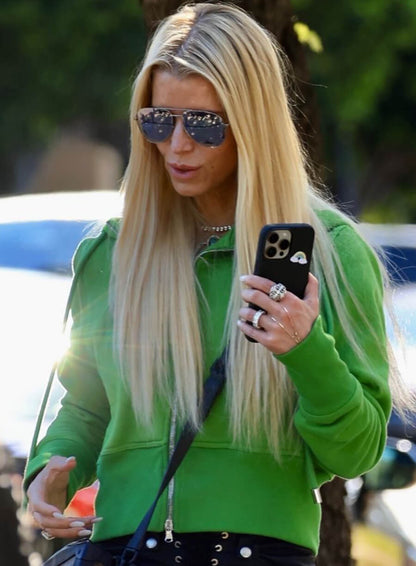 Jessica Simpson Green Jacket