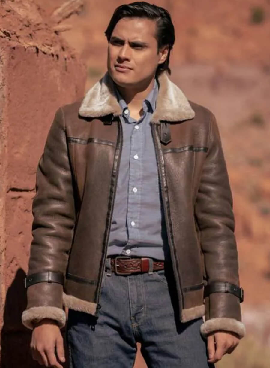 Jim Chee Dark Winds Brown Leather Jacket