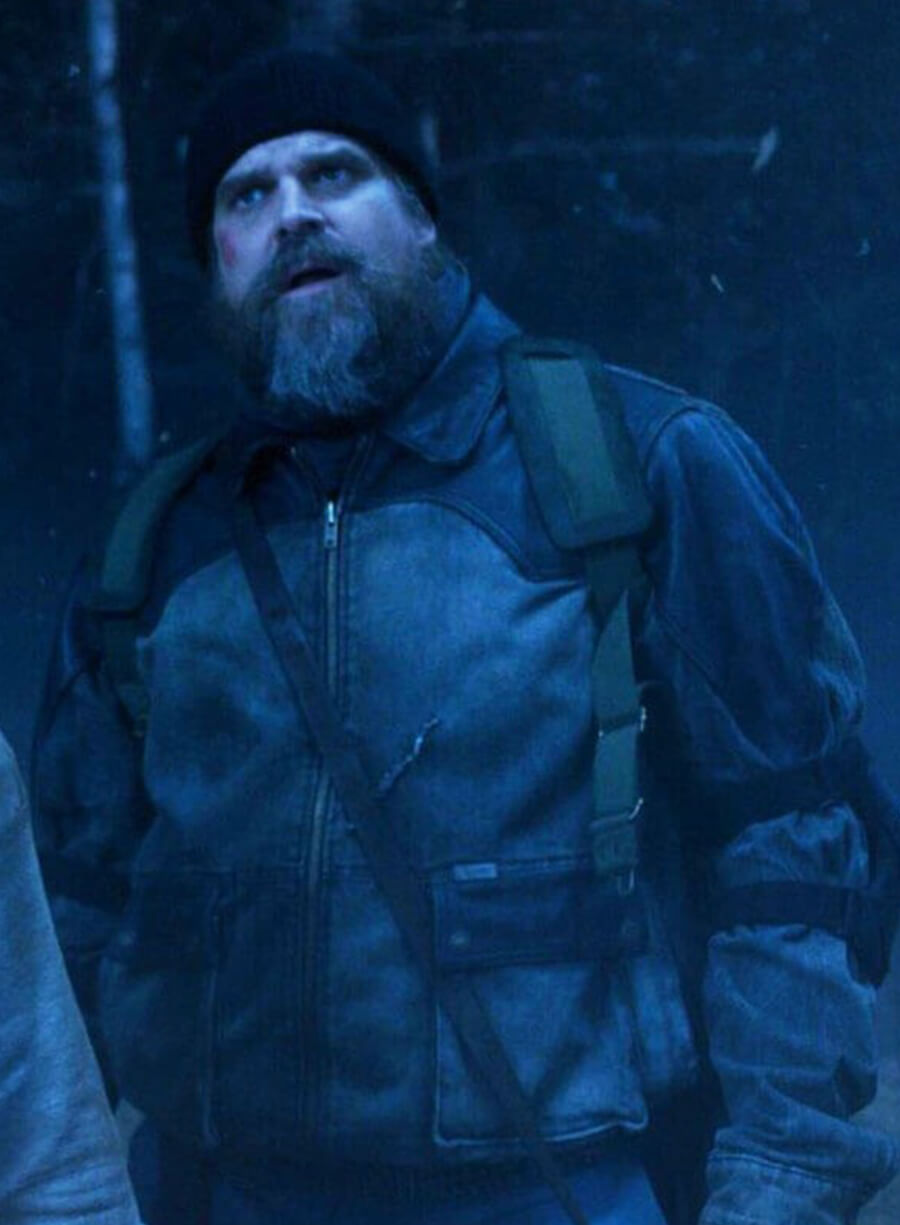 Jim Hopper Stranger Things S05 Blue Denim Jacket