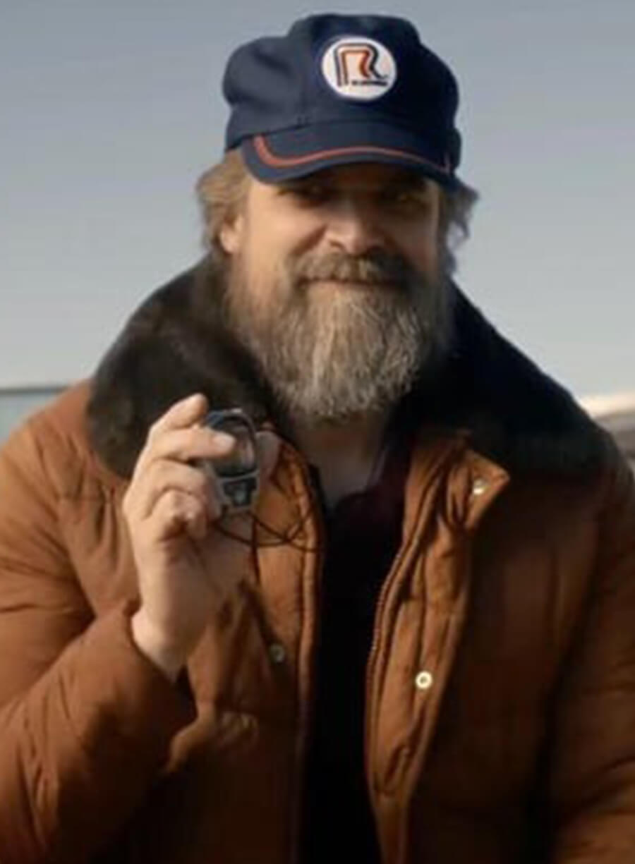 Jim Hopper Stranger Things S05 Brown Puffer Jacket 