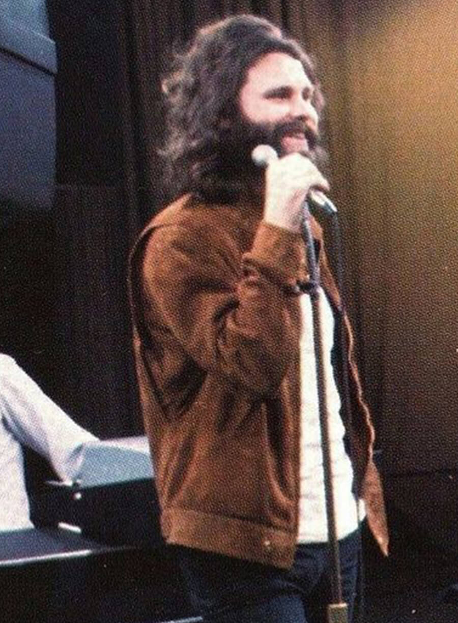 Jim Morrison Brown Suede Jacket