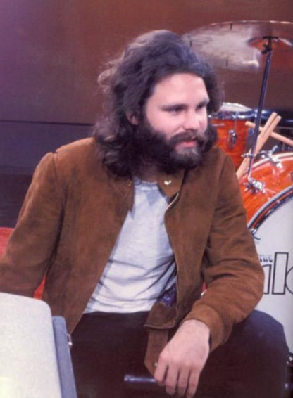 Jim Morrison Brown Suede Jacket