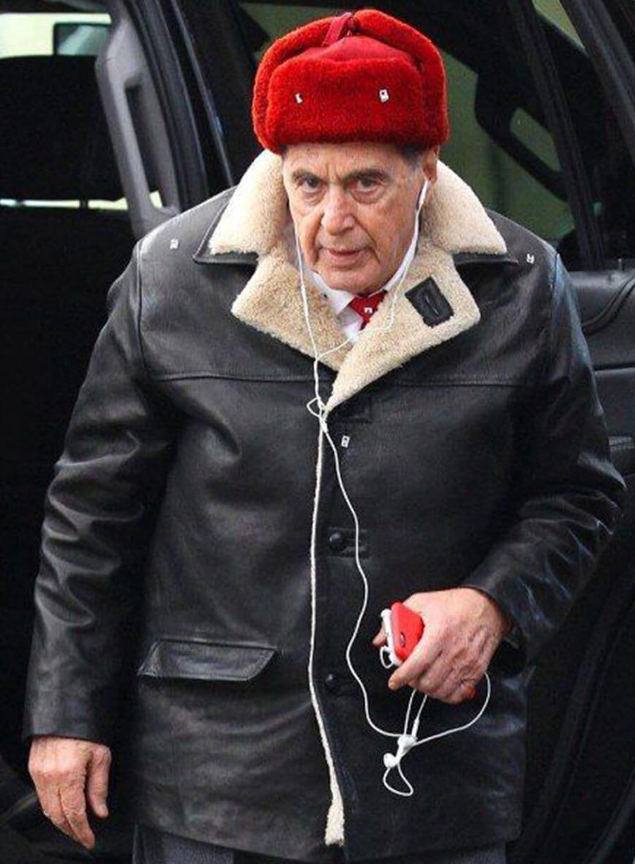 Jimmy Hoffa The Irishman Black Leather Jacket