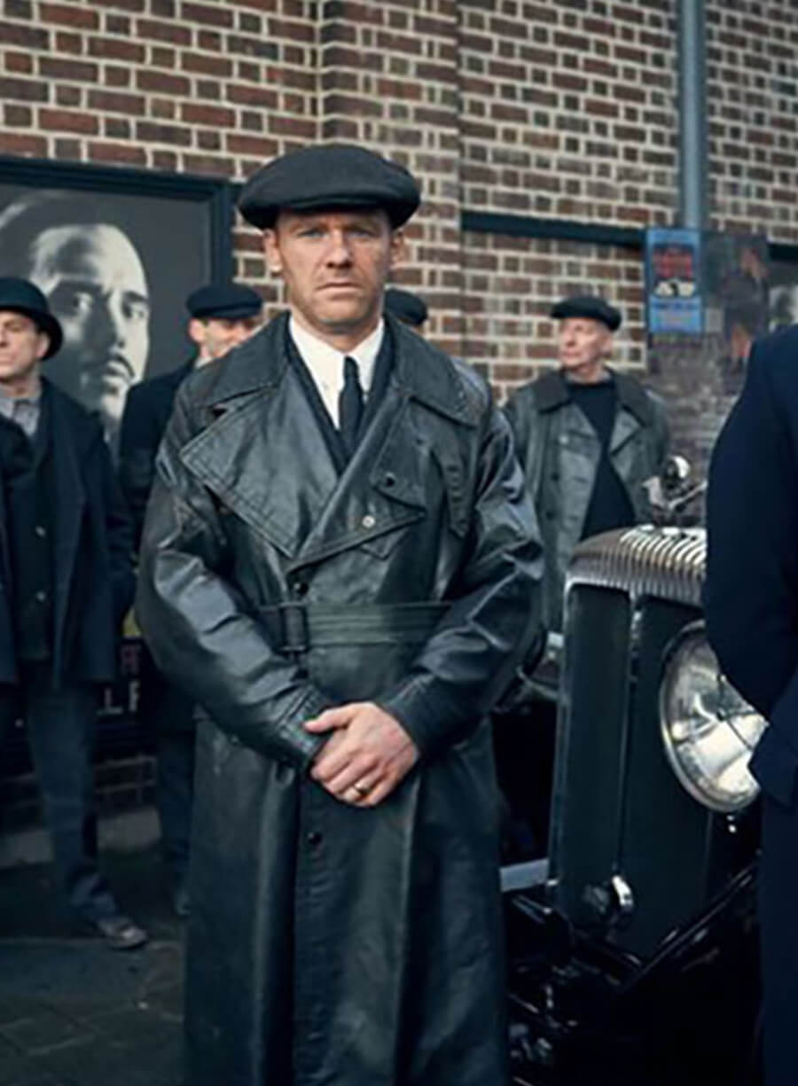 Jimmy McCavern Peaky Blinders Leather Trench Coat