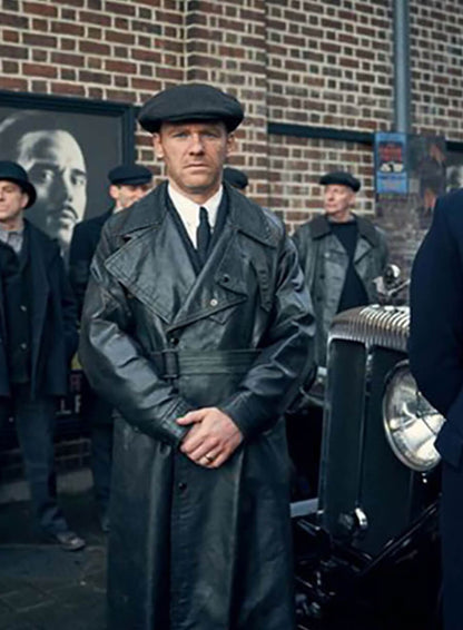 Jimmy McCavern Peaky Blinders Leather Trench Coat