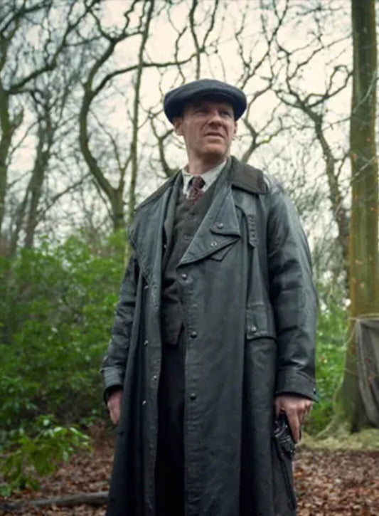 Jimmy McCavern Peaky Blinders Leather Trench Coat