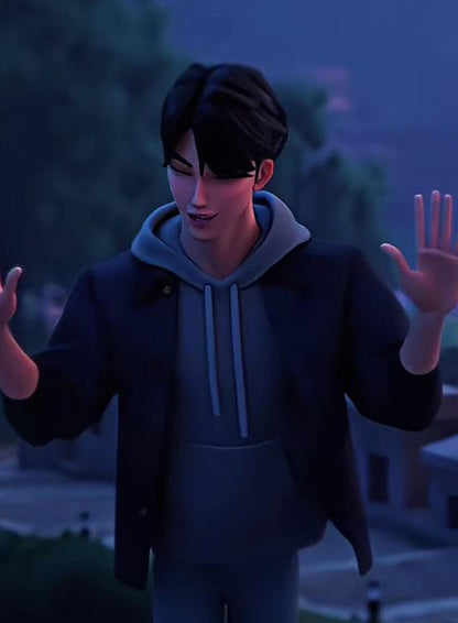 Jinu KPop Demon Hunters Blue Jacket