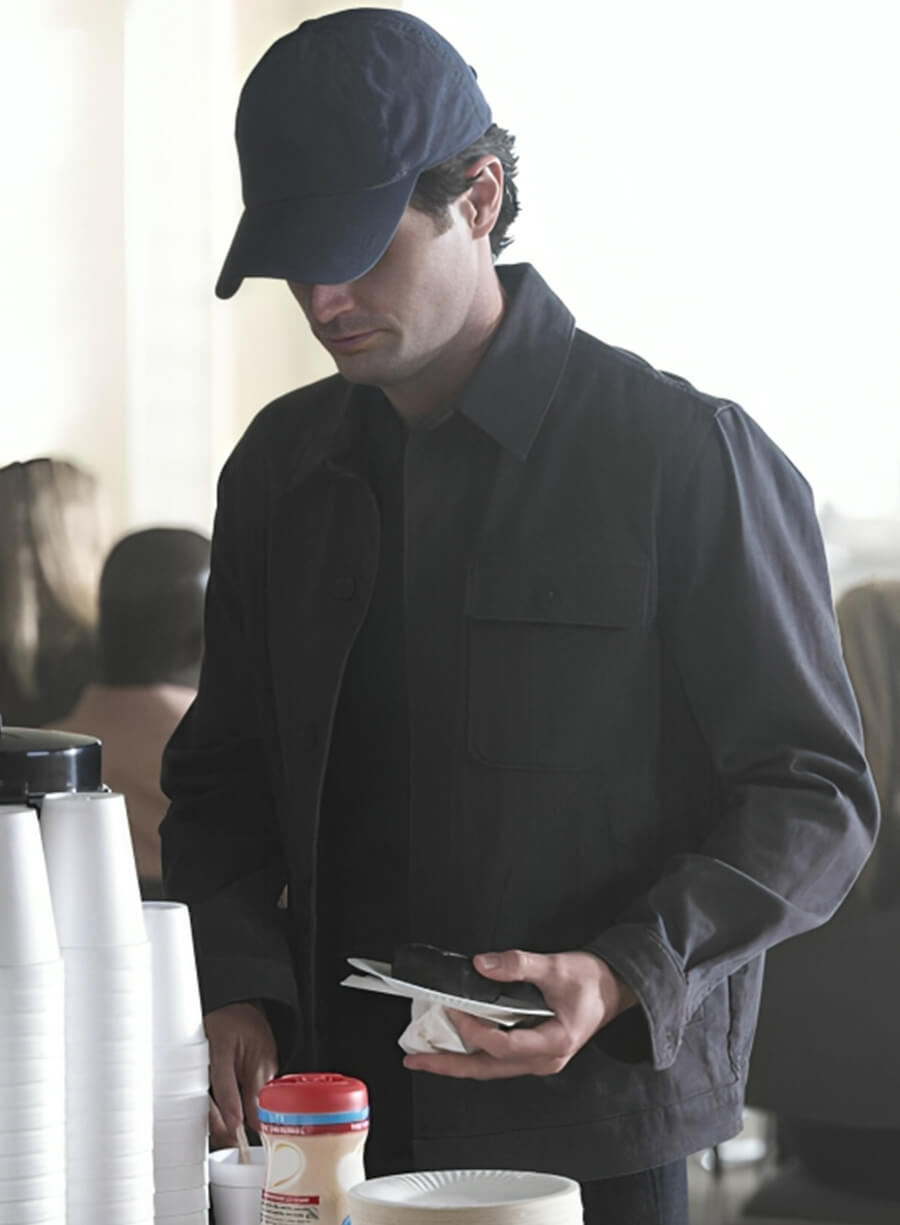 Joe Goldberg You S03 Blue Jacket