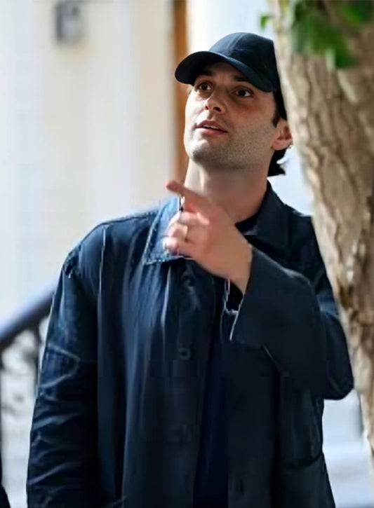 Joe Goldberg You S03 Blue Jacket