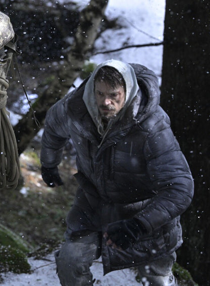 Joel Kinnaman Icefall 2025 Grey Jacket