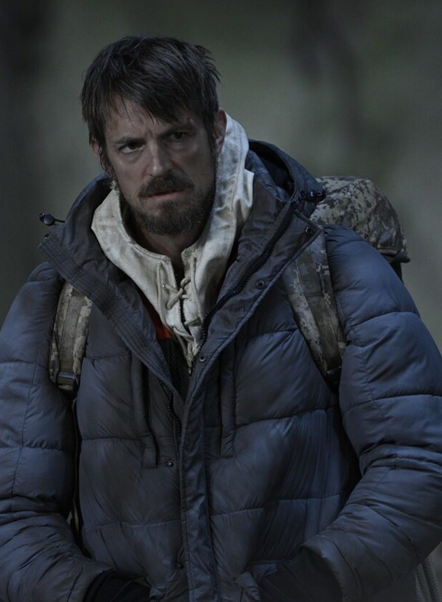 Joel Kinnaman Icefall 2025 Grey Jacket