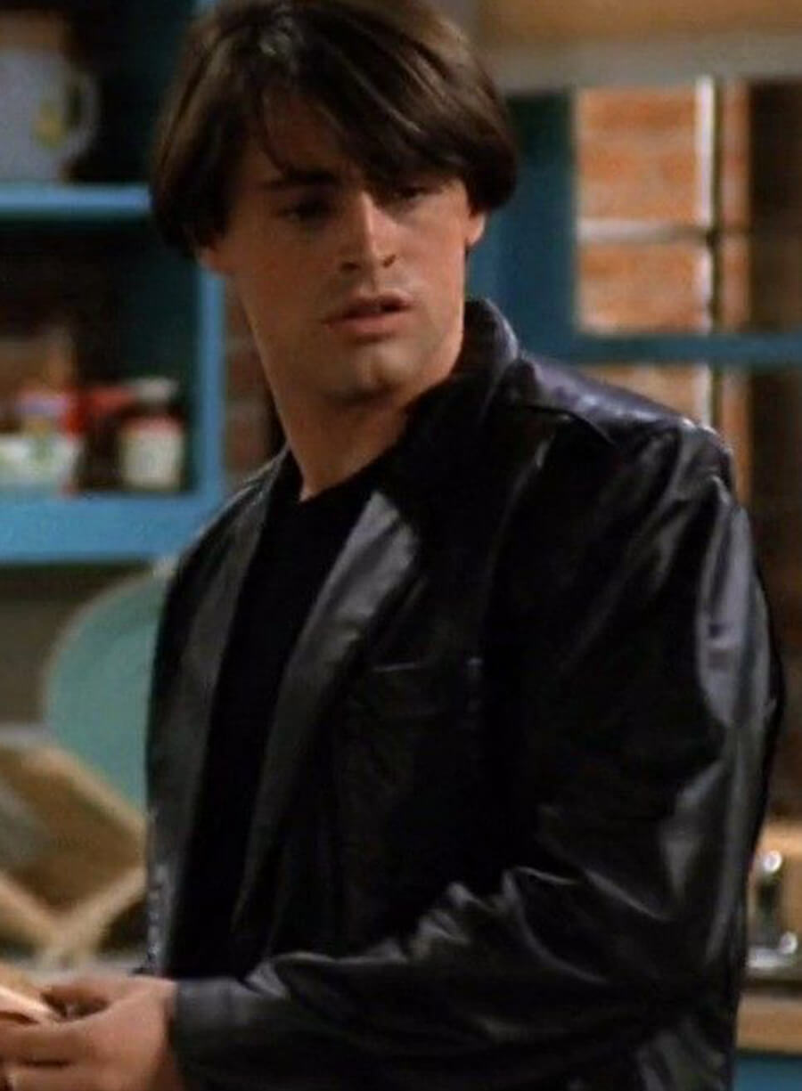 Joey Tribbiani Friends Black Leather Jacket