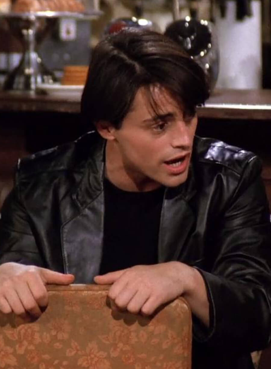 Joey Tribbiani Friends Black Leather Jacket