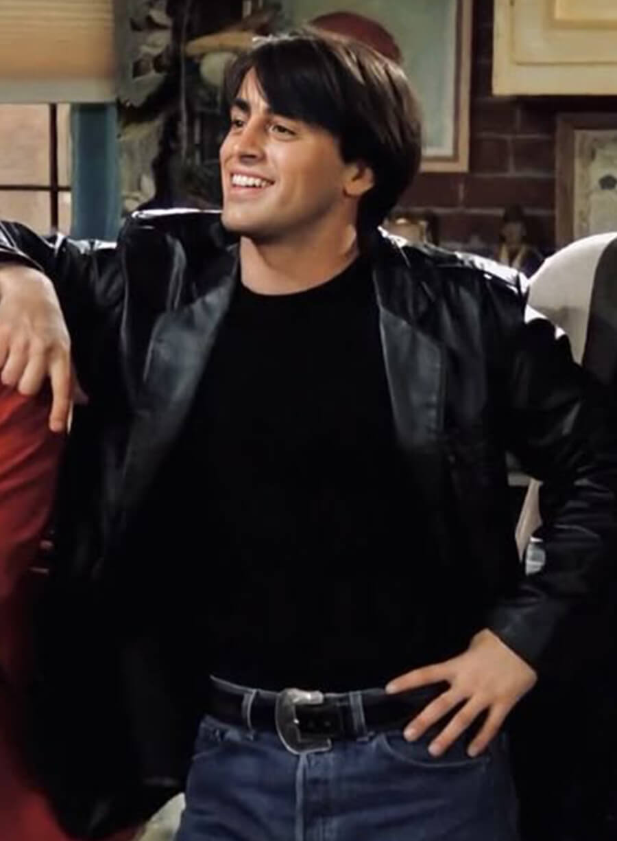 Joey Tribbiani Friends Black Leather Jacket