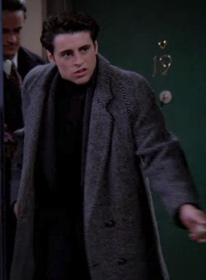 Joey Tribbiani Friends Brown Wool Coat