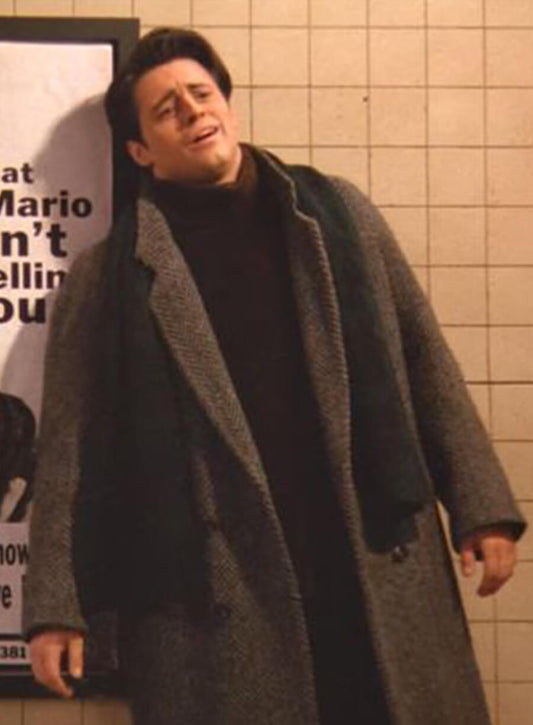 Joey Tribbiani Friends Brown Wool Coat