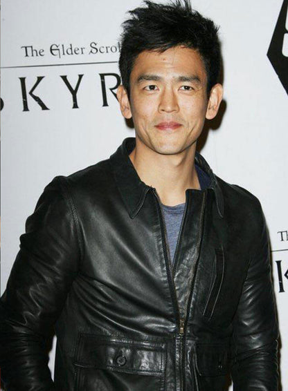John Cho Black Leather Jacket