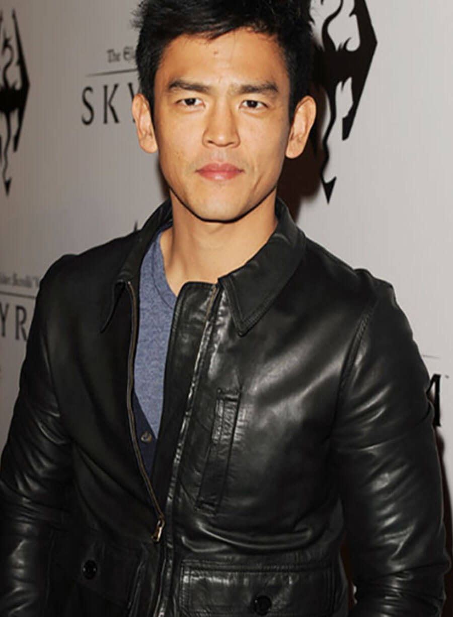 John Cho Black Leather Jacket