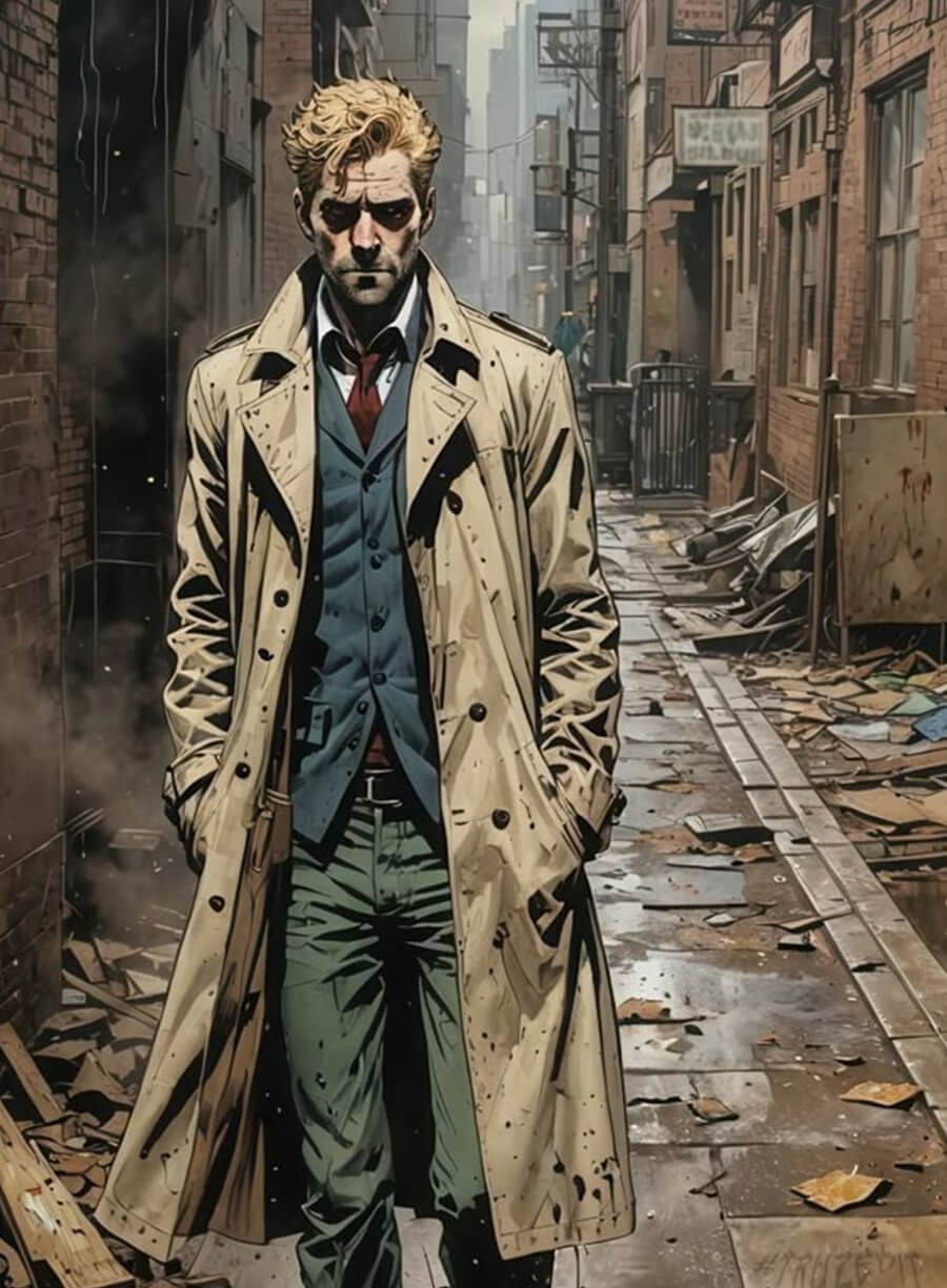 John Constantine Beige Trench Coat 