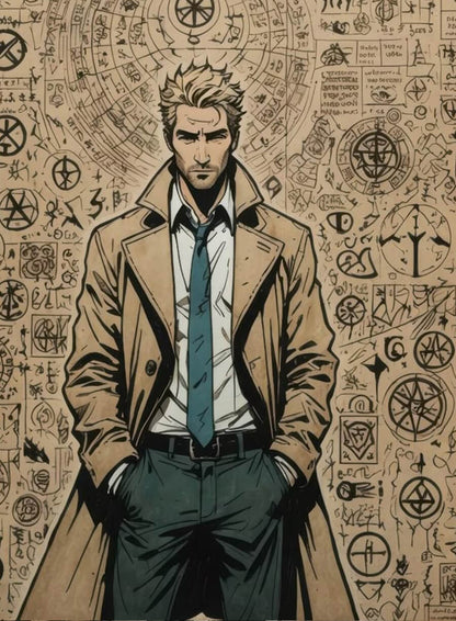 John Constantine Beige Trench Coat 
