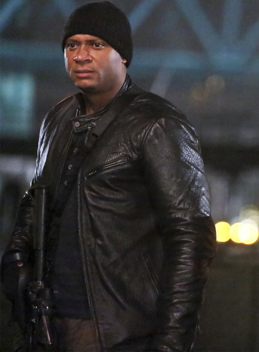 John Diggle The Flash Black Leather Jacket