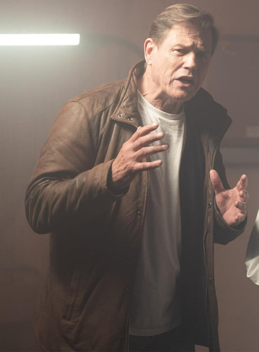 John Parker Helloween 2025 Brown Leather Jacket