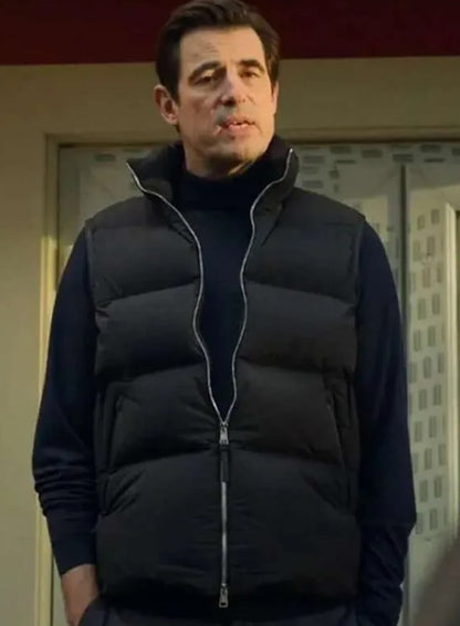 John Paul Williams Bad Sisters Black Puffer Vest