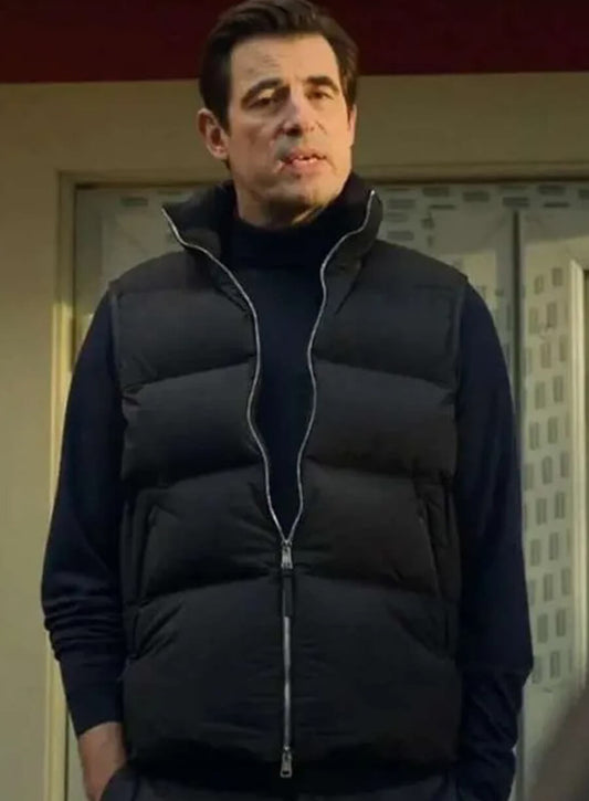 John Paul Williams Bad Sisters Black Puffer Vest