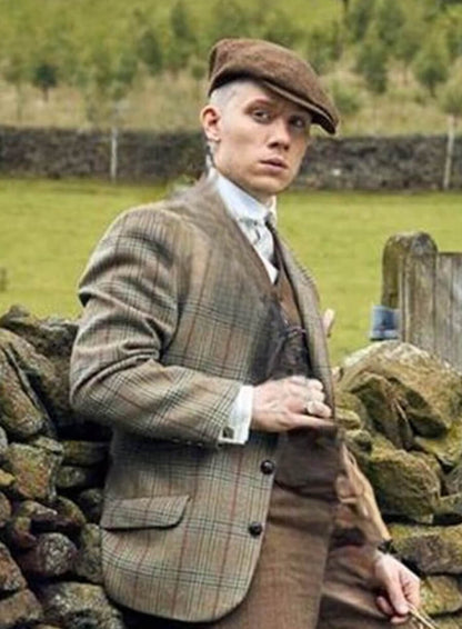 John Shelby Peaky Blinders Beige Wool Blazer