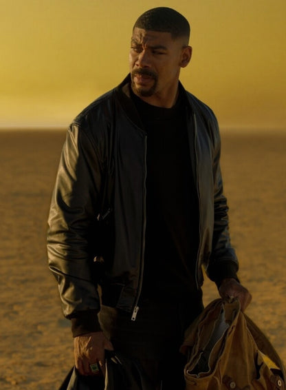 John Stewart Lanterns S01 Black Bomber Jacket