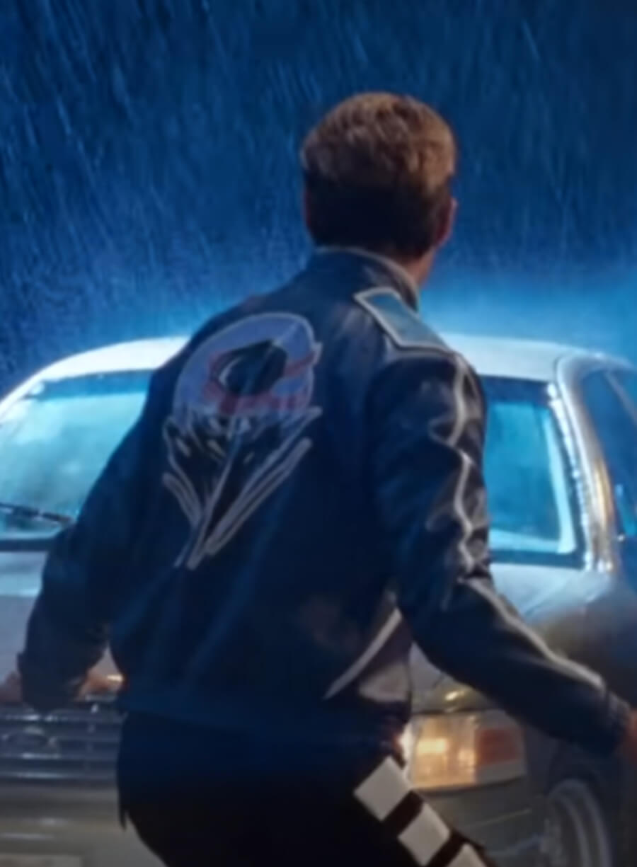 Johnny Cage Mortal Kombat II Blue Leather Jacket