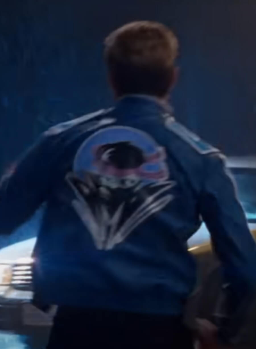 Johnny Cage Mortal Kombat II Blue Leather Jacket