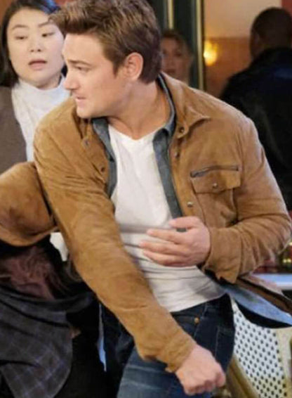 Johnny DiMera Days of Our Lives Brown Suede Jacket