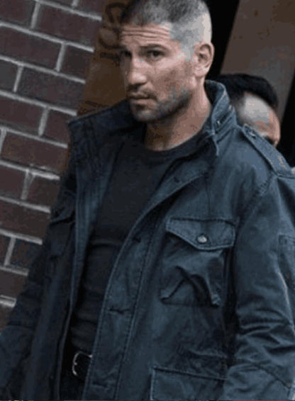 Jon Bernthal The Punisher Black Cotton Jacket