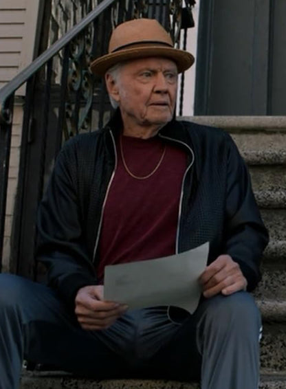 Jon Voight Mickey Donovan Black Leather Jacket